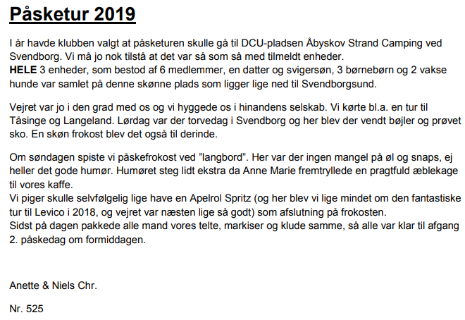 Knausklubben på Påsketur
                                      2019